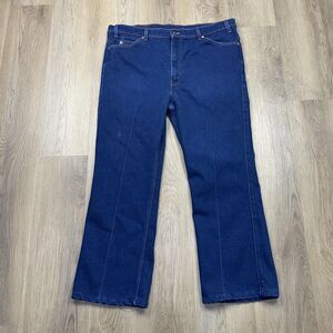 Vintage Levis 517 Jeans Mens 42x30 Blue Denim Bootcut Made USA Orange Tab 90s